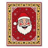Multi-color and Patterns Jolly Santa Claus Cartoon Area Rug