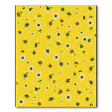 Cheerful Yellow Daisy Floral Area Rug