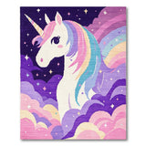 Magical Unicorn Starry Night Kids Area Rug