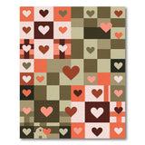 Rustic Hearts Patchwork Area Rug