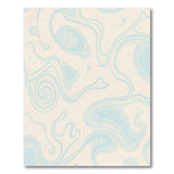 Abstract Area Abstract Blue Swirl Area Rug