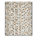 Terracotta Black Splatter Ivory Area Rug