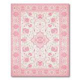 Floral Vintage Blush Pink Floral Medallion Area Rug