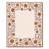 Autumn Maple Leaf Border Area Rug