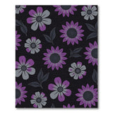 Purple Sunflower Floral Area Rug