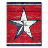 Distressed Red Barn Star Area Rug