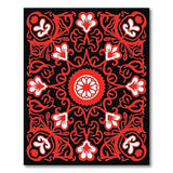 Traditional Persian Red Floral Medallion Persian Area Rug
