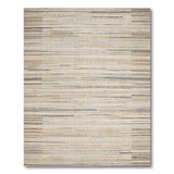 Beige and Neutral Neutral Beige Grey Striped Area Rug