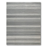 Bold Black White Striped No. 53 Area Rug