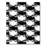 Dynamic Black White Geometric Area Rug