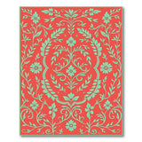 Traditional Persian Red Persian Floral Medallion Area Rug