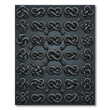 Grey Intricate Knotwork Area Rug