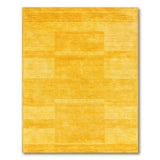 Yellow Geometric Block Area Rug