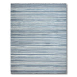 Blue Striped Coastal Woven Area Rug