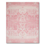 Blush Pink Southwestern Geometric Area Rug
