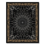 Ornate Black Mandala Persian Area Rug