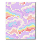 Whimsical Wavy Cloud Multi-Color Area Rug