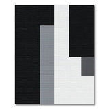 Geometric Grey Abstract Area Rug