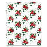 Red Berry Cluster Fruit Pattern Area Rug