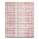 Pink Distressed Pink Plaid Area Rug