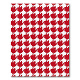 Red Houndstooth Check Area Rug