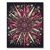 Pink Paisley Mandala Area Rug