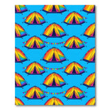 Multi-color and Patterns Rainbow Camping Tents Kids Area Rug