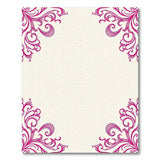 Floral Vintage Elegant Pink Floral Swirl Area Rug