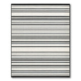 Bold Black White Striped No. 39 Area Rug