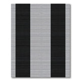 Bold Black Gray Vertical Stripe Area Rug