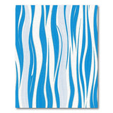 Abstract Area Blue and Teal Navy Blue Wavy Abstract Area Rug