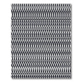 Geometric Modern Black and White Black White Wavy Geometric Area Rug