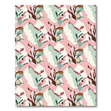 Pink Teal Abstract Coral Reef Area Rug