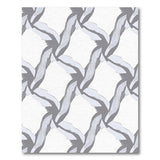Modern Grey Intertwined Feather Rug