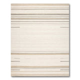 Beige and Neutral Geometric Modern Beige Horizontal Stripe Area Rug
