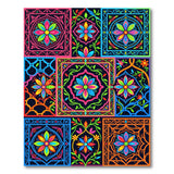 Vibrant Boho Floral Patchwork Area Rug