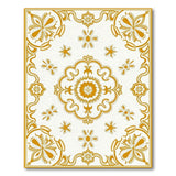 Traditional Persian Gold and Silver Ornate Gold Floral Persian Area Rug