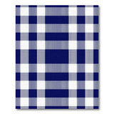 Navy Blue Buffalo Check Area Rug