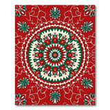 Red Traditional Persian Red Mandala Persian Area Rug