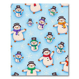 Playful Cartoon Snowmen Holiday Area Rug