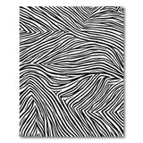 ODIKA Zebra Stripe Washable Area Rug - Modern Low Pile Non-Slip Carpet