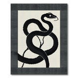 Bold Coiled Snake Area Rug