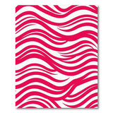 Red Abstract Area Bold Red Wavy Abstract Area Rug