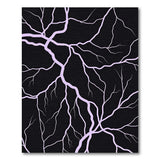 Purple Lightning Bolt Abstract Area Rug