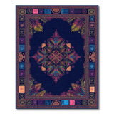 Neon Mandala Boho Chic Area Rug