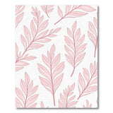 Blush Pink Leaves Area Rug