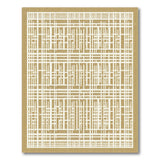 Beige Geometric Trellis Lattice Area Rug