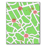 Green Maze Treasure Hunt Area Rug