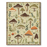 Multi-color and Patterns Whimsical Mushroom Meadow Area Rug