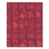 Retro Arcade Gaming Line Art Rug